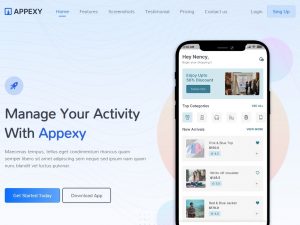 Appexy — HTML-шаблон лендинга работающий на результат